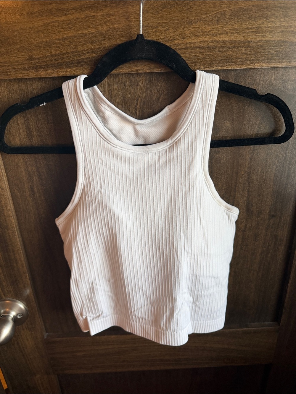 Lululemon ebb to street white crop